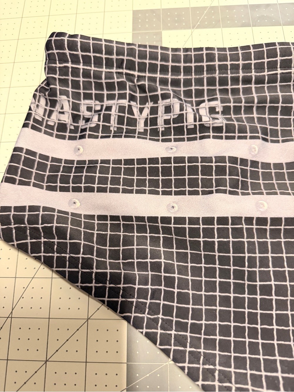 Nasty Pig Intrepid Brief Black/Grey Grid Print - New w/ Tags